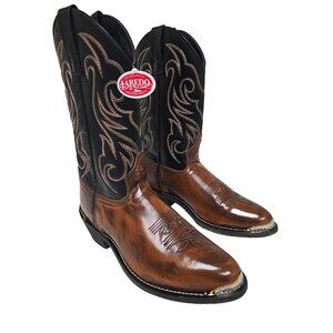 Laredo Men's 28-2464 Nashville Leather Cowboy Western Boot Peanut Size 9D